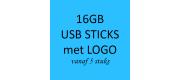 16GB USB STICKS MET LOGO
