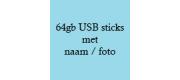 64GB usb sticks met naam
