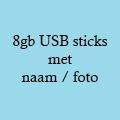 8GB usb sticks met naam
