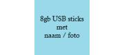 8GB usb sticks met naam