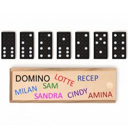 Domino met foto, naam, tekst bedrukken, vanaf 1 stuk