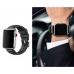 Apple Smart Watch bandje met naam, zwart lederen 38/40/41mm