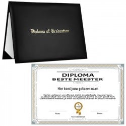 Beste Meester Diploma in PU Lederen Map 