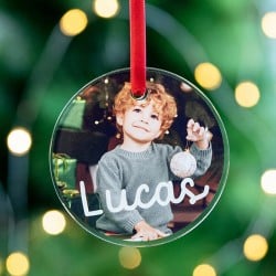 Plexiglas Kerstbal met Foto