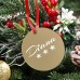 Plexiglas Kerstbal in Goud met Foto en Luxe Afwerking