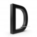 Plexiglas 3D letter D