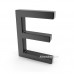 Plexiglas 3D letter E