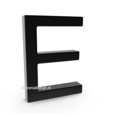 Plexiglas 3D letter E