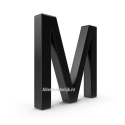 3D letters M plexiglas / kunststof 