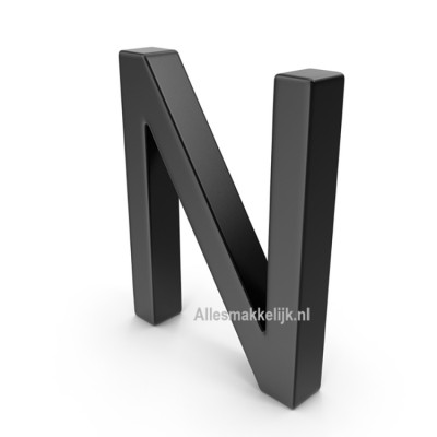 Plexiglas 3D letter N