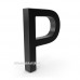 Plexiglas 3D letter P