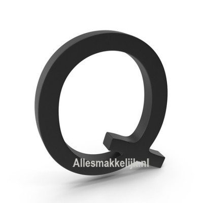 Plexiglas 3D letter Q