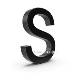 3D letters S plexiglas / kunststof 