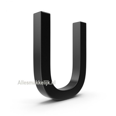 Plexiglas 3D letter U