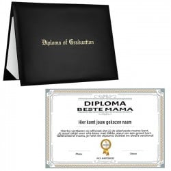 Beste Mama Diploma in PU Lederen Map 