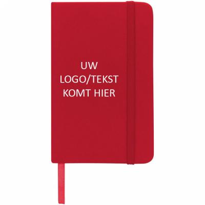 Spectrum A6 notitieboek (rood) met logo, vanaf 25 stuks bedrukken