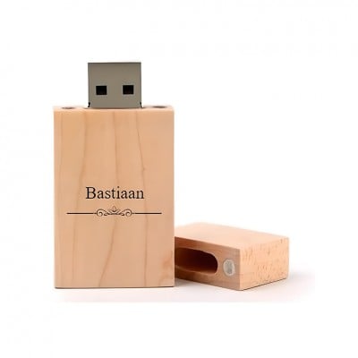 Bastiaan Naam Kado USB in Houten Ontwerp