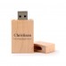 Christiaan Naam Cadeau USB Stick in Houten Ontwerp