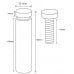 Zilver 10cm ophangsysteem afstandhouders
