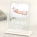 Gepersonaliseerd Kraamcadeau Plexiglas Fotostandaard met Naam