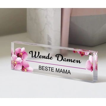 Kristalheldere Tafel Naambordje Cadeau Moeder