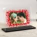 Plexiglas fotostandaard met foto op glas, perfect voor elk interieur.