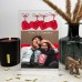 Valentijnsdag cadeau Plexiglas fotostandaard met foto