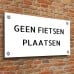 15x30cm aluminium dibond bord maken met eigen tekst, uniek en persoonlijk ontwerp