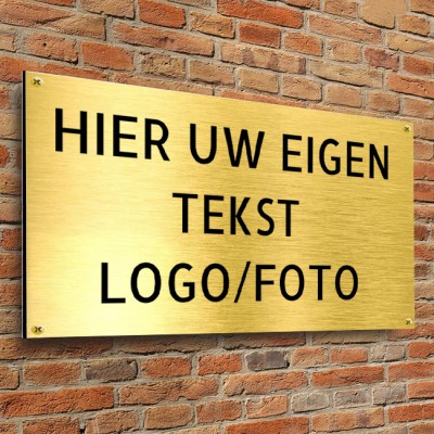 Gepersonaliseerd Gouden Kleur Aluminium Buitenbord