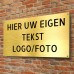 Gepersonaliseerd Gouden Kleur Aluminium Buitenbord