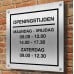 Zilver aluminium dibond bord maken met eigen tekst – 20x20 cm