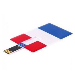 Creditcard usb stick Franse vlag 16GB