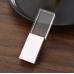 Kristal USB stick zilver kleur metale doppen
