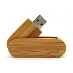 Hout Twister gelakt USB stick 64gb