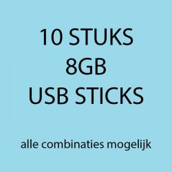 10 stuks 8gb USB sticks