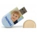Hout usb stick met naam