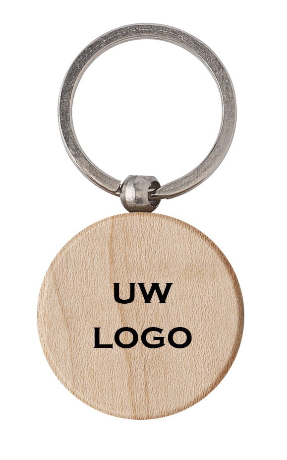 Veel concept stel voor Rond houten sleutelhanger met logo, vanaf 10 stuks bedrukken